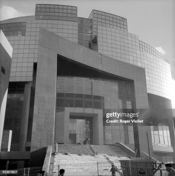 The Opera Bastille , in completion. Paris, 1989.