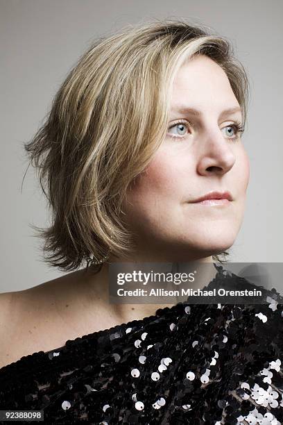 Actress Bridget Everett poses at a portrait session on February 27, 2009 in New York City.