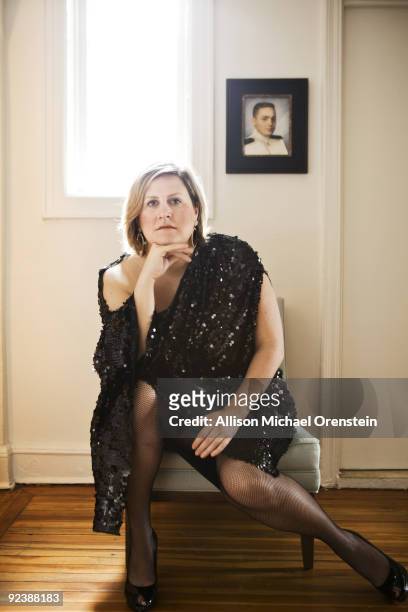 Actress Bridget Everett poses at a portrait session on February 27, 2009 in New York City.