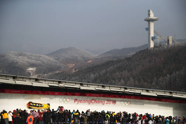 KOR: Bobsleigh - Winter Olympics Day 16