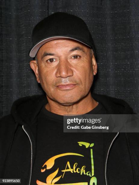 Actor Temuera Morrison attends Vegas Toy Con at the Circus Circus Las Vegas on February 24, 2018 in Las Vegas, Nevada.