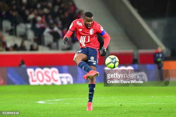Ibrahim Amadou of Lille during the Ligue 1 match between Lille OSC and Angers SCO at Stade Pierre Mauroy on February 24, 2018 in Lille, France.