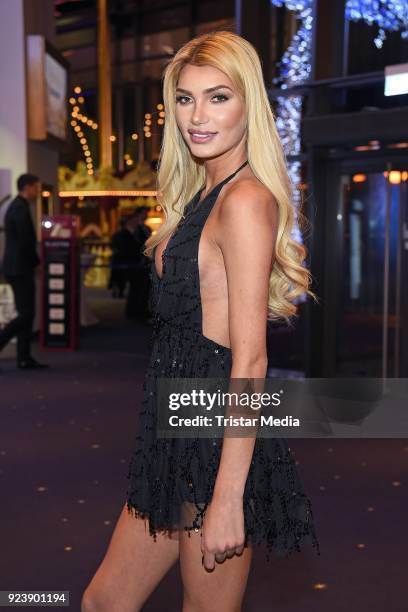 Giuliana Farfalla attends the Miss Germany Contest Final 2018 on February 25, 2018 in Rust, Germany.