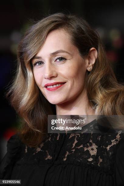 Jury Member of Berlinale Film Festival, Cecile de France, arrives for the 68th edition of the International Film Festival Berlin, Berlinaleat the...