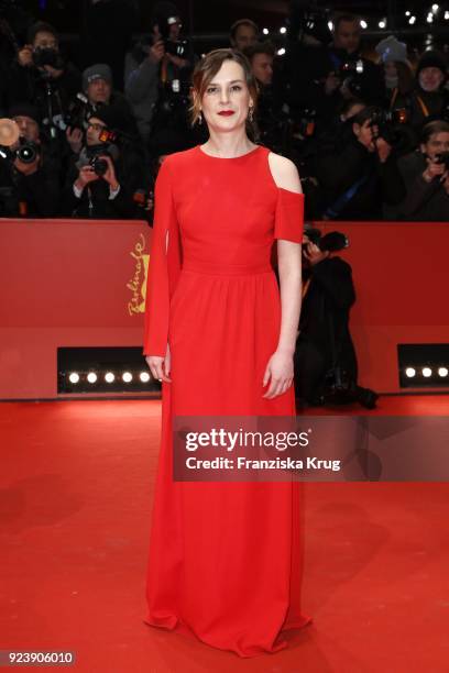 Agnieszka Podsiadlik attends the closing ceremony during the 68th Berlinale International Film Festival Berlin at Berlinale Palast on February 24,...