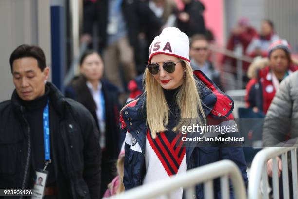 Ivanka Trump is seen at the Olympic Sliding Centre on February 25, 2018 in Pyeongchang-gun, South Korea.