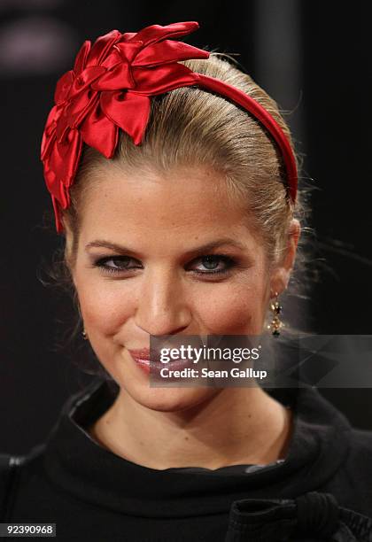 Television presenter Susan Sideropoulos attends the premiere of "Romy" at the Delphi cinema on October 27, 2009 in Berlin, Germany.