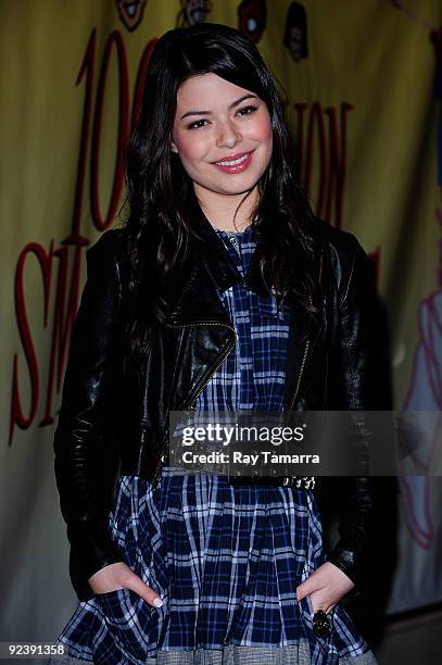 Singer and actress Miranda Cosgrove attends the Colgate Oral Health Festival at the Radisson Martinique on October 27, 2009 in New York City.