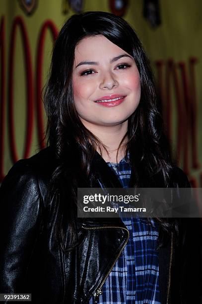 Singer and actress Miranda Cosgrove attends the Colgate Oral Health Festival at the Radisson Martinique on October 27, 2009 in New York City.