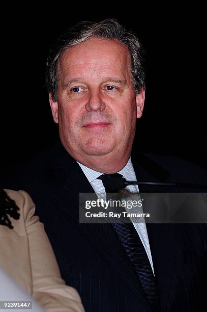 Colgate Chairman, President, and CEO Ian Cook attends the Colgate Oral Health Festival at the Radisson Martinique on October 27, 2009 in New York...