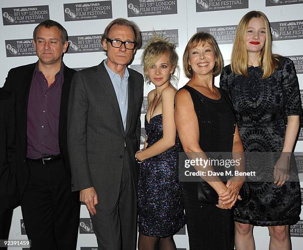 Hugh Bonneville, Bill Nighy, Juno Temple, Jenny Agutter and Romola Garai arrive at the premiere of 'Glorious 39' during the Times BFI London Film...