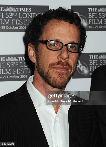 Ethan Coen arrives at the premiere of 'A Serious Man' during the Times BFI London Film Festival, at the Vue Cinema Leicester Square on October 27,...