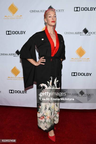 Pollyanna McIntosh attends the 54th annual Cinema Audio Society Awards at Omni Los Angeles Hotel on February 24, 2018 in Los Angeles, California.