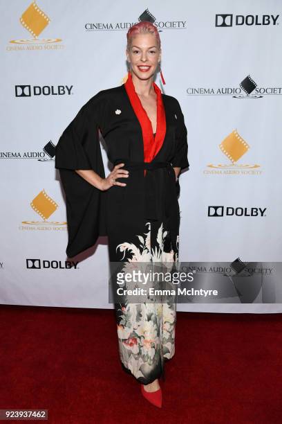 Pollyanna McIntosh attends the 54th annual Cinema Audio Society Awards at Omni Los Angeles Hotel on February 24, 2018 in Los Angeles, California.