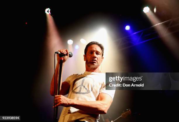 David Duchovny performs at Metro Theatre on February 24, 2018 in Sydney, Australia.