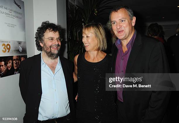 Stephen Poliakoff, Jenny Agutter and Hugh Bonneville attend the afterparty following the premiere of "Glorious 39" during the Times BFI London Film...