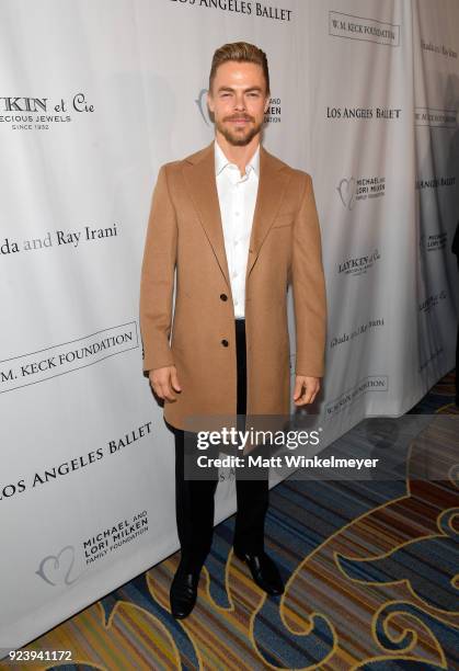 Derek Hough attends the 12th Annual Los Angeles Ballet Gala at the Beverly Wilshire Four Seasons Hotel on February 24, 2018 in Beverly Hills,...