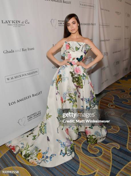 Sofia Carson attends the 12th Annual Los Angeles Ballet Gala at the Beverly Wilshire Four Seasons Hotel on February 24, 2018 in Beverly Hills,...