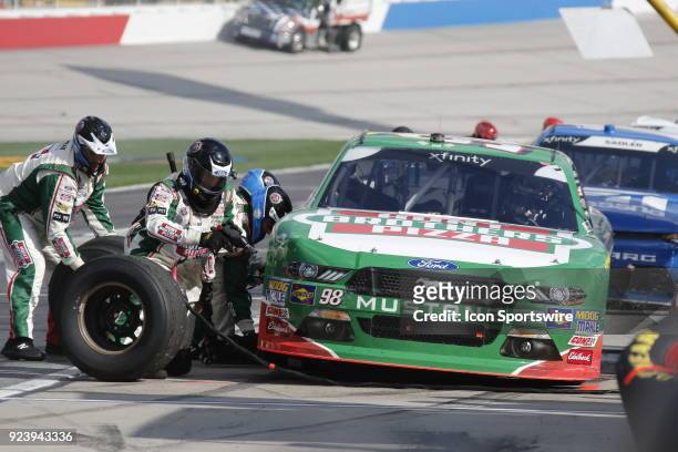 Hampton, GA Kevin Harvick Biagi-DenBeste Racing Hunt Brothers Pizza Ford Mustang during the running of the 27th annual Rinnai 250 on Saturday...