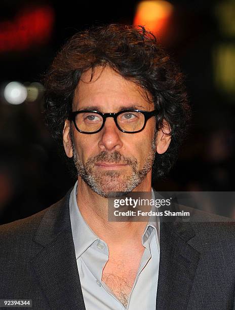 Director Joel Coen attends the screening of 'A Serious Man' during The Times BFI London Film Festival at Vue West End on October 27, 2009 in London,...