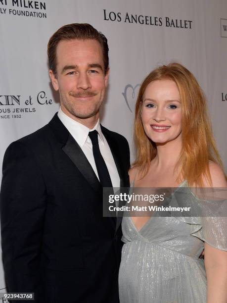 James Van Der Beek and Kimberly Van Der Beek attend the 12th Annual Los Angeles Ballet Gala at the Beverly Wilshire Four Seasons Hotel on February...