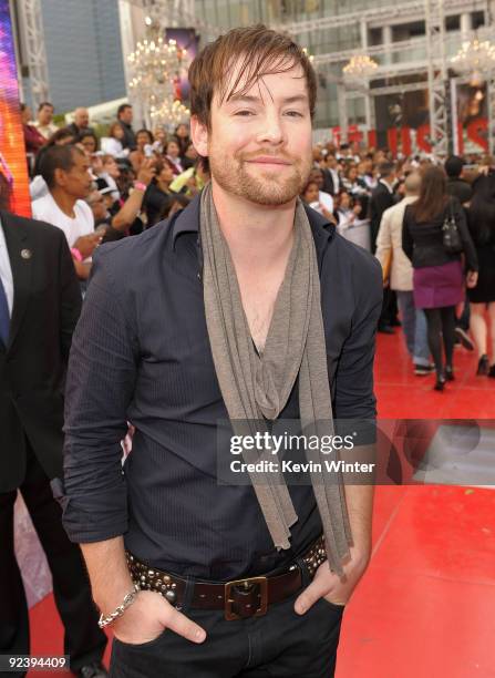 Musician David Cook arrives at the premiere of Sony Pictures' "This Is It" held at Nokia Theatre Downtown LA on October 27, 2009 in Los Angeles,...