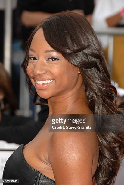 Actress Monique Coleman arrives at the Los Angeles Premiere of "This Is It" held at Nokia Theatre L.A. Live on October 27, 2009 in Los Angeles,...