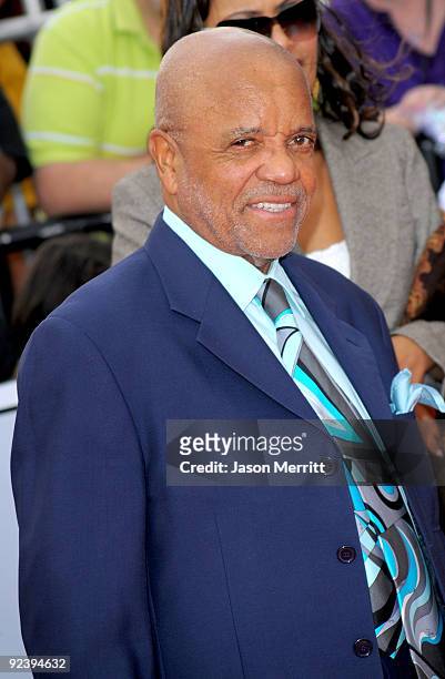 Music producer Berry Gordy arrives at the premiere of Sony Pictures' "This Is It" held at Nokia Theatre Downtown LA on October 27, 2009 in Los...