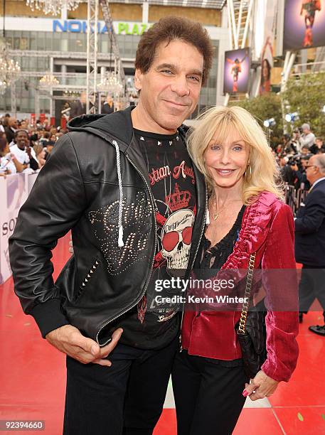 Actor Lou Ferrigno and wife Carla Ferrigno arrive at the premiere of Sony Pictures' "This Is It" held at Nokia Theatre Downtown LA on October 27,...