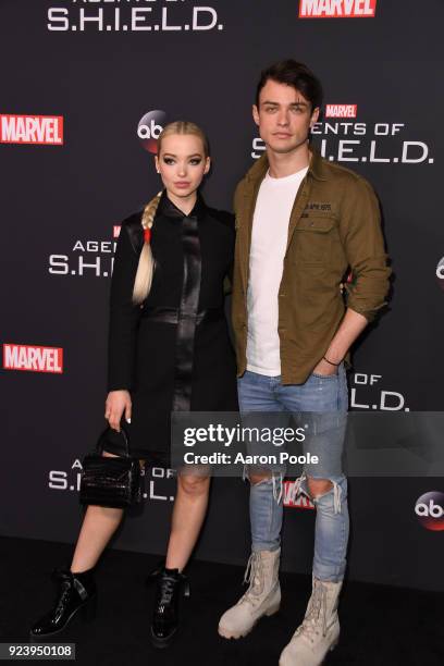 The Cast and Executive Producers of Walt Disney Television via Getty Images's "Marvel's Agents of S.H.I.E.L.D." celebrate its milestone 100th episode...