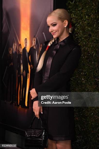 The Cast and Executive Producers of Walt Disney Television via Getty Images's "Marvel's Agents of S.H.I.E.L.D." celebrate its milestone 100th episode...