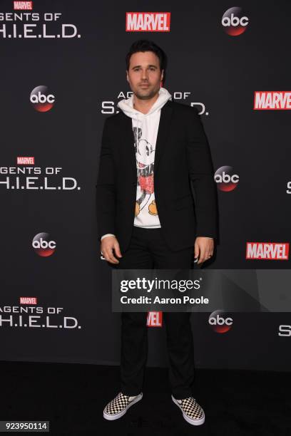 The Cast and Executive Producers of Walt Disney Television via Getty Images's "Marvel's Agents of S.H.I.E.L.D." celebrate its milestone 100th episode...