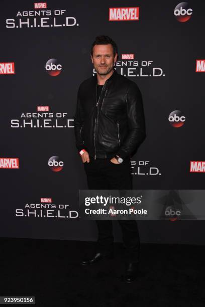 The Cast and Executive Producers of Walt Disney Television via Getty Images's "Marvel's Agents of S.H.I.E.L.D." celebrate its milestone 100th episode...