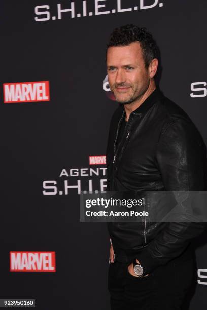 The Cast and Executive Producers of Walt Disney Television via Getty Images's "Marvel's Agents of S.H.I.E.L.D." celebrate its milestone 100th episode...