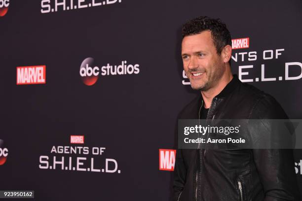 The Cast and Executive Producers of Walt Disney Television via Getty Images's "Marvel's Agents of S.H.I.E.L.D." celebrate its milestone 100th episode...