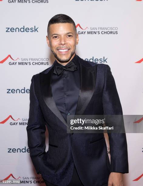 Actor Wilson Cruz arrives at The San Francisco Gay Men's Chorus' 40th Season Crescendo Gala Fundraiser at The Fairmont San Francisco on February 24,...