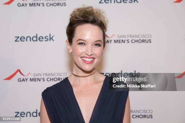 Actress Kelley Jakle arrives at The San Francisco Gay Men's Chorus' 40th Season Crescendo Gala Fundraiser at The Fairmont San Francisco on February...