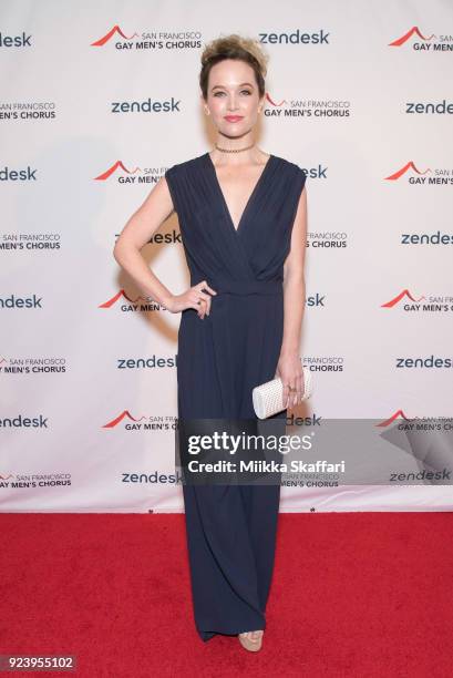 Actress Kelley Jakle arrives at The San Francisco Gay Men's Chorus' 40th Season Crescendo Gala Fundraiser at The Fairmont San Francisco on February...