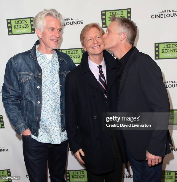 Actors Matthew Modine, Eric Stoltz and Reed Diamond attend the premiere of Indie Rights' "Confessions of a Teenage Jesus Jerk" at Arena Cinelounge on...