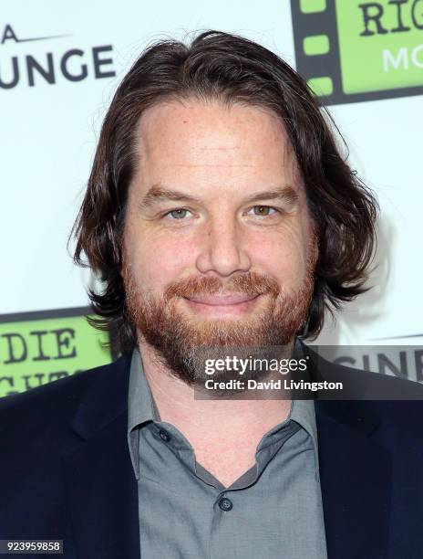 Actor Rob Giles attends the premiere of Indie Rights' "Confessions of a Teenage Jesus Jerk" at Arena Cinelounge on February 24, 2018 in Hollywood,...