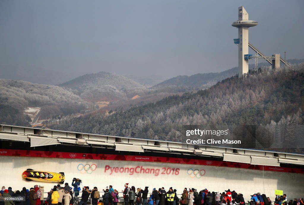 Bobsleigh - Winter Olympics Day 16