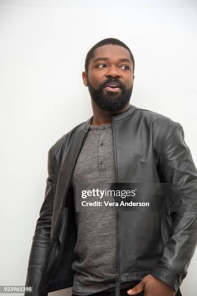 David Oyelowo at the "Gringo" Press Conference at the Four Seasons Hotel on February 24, 2018 in Beverly Hills, California.