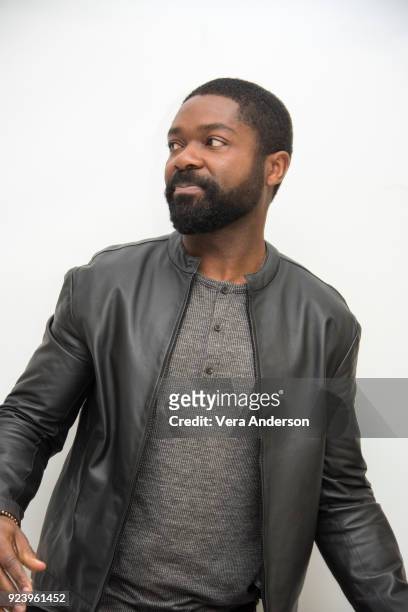 David Oyelowo at the "Gringo" Press Conference at the Four Seasons Hotel on February 24, 2018 in Beverly Hills, California.