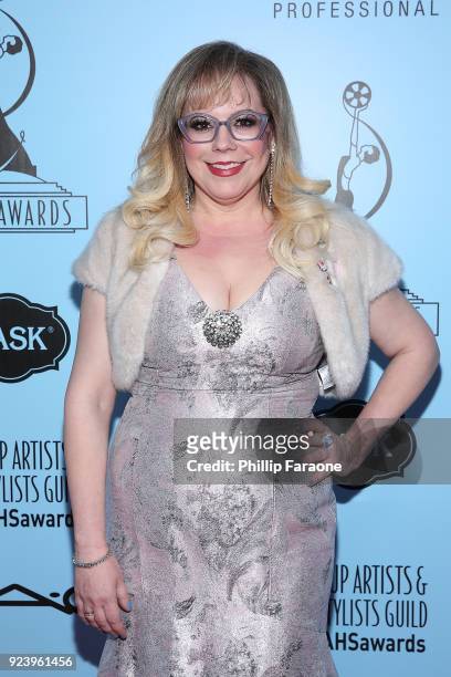 Kirsten Vangsness attends the 2018 Make-Up Artists and Hair Stylists Guild Awards at The Novo by Microsoft on February 24, 2018 in Los Angeles,...