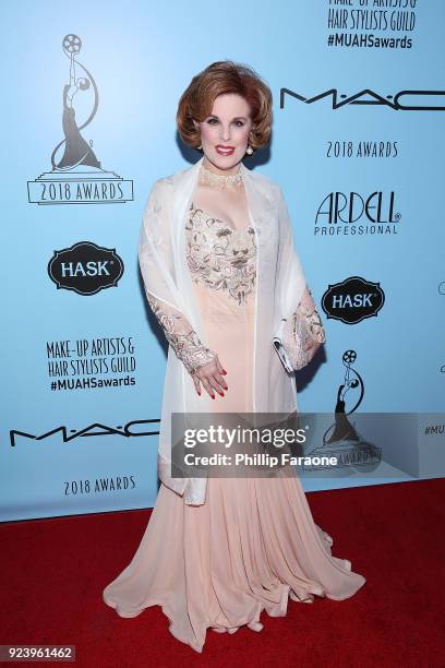 Kat Kramer attends the 2018 Make-Up Artists and Hair Stylists Guild Awards at The Novo by Microsoft on February 24, 2018 in Los Angeles, California.