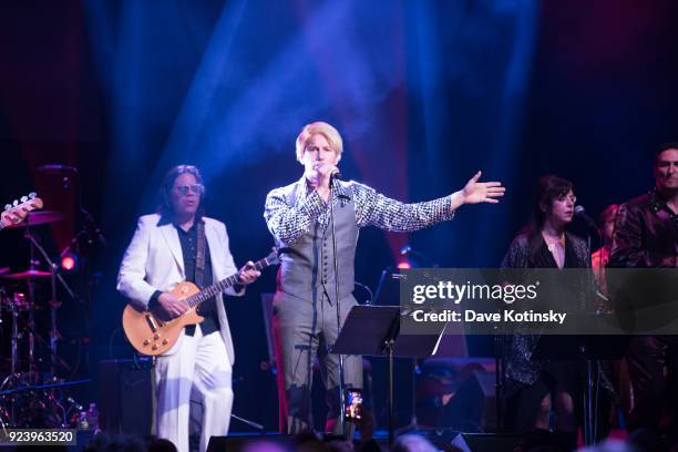 Patrick Wilson performs at the Montclair Film 70s Mixtape Party with the Losers Lounge at The Wellmont Theatre on February 24, 2018 in Montclair, New...