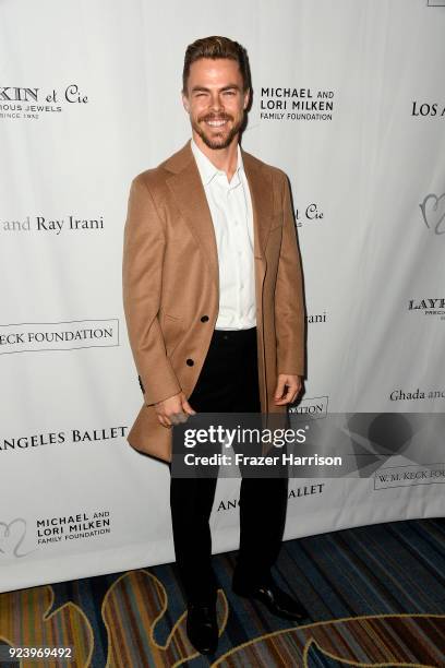 Derek Hough attends the 12th Annual Los Angeles Ballet Gala at the Beverly Wilshire Four Seasons Hotel on February 24, 2018 in Beverly Hills,...