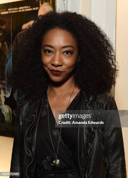 Actress Betty Gabriel attends the Aero Theatre's special screening and Q&A of "Get Out" at the Aero Theatre on February 24, 2018 in Santa Monica,...