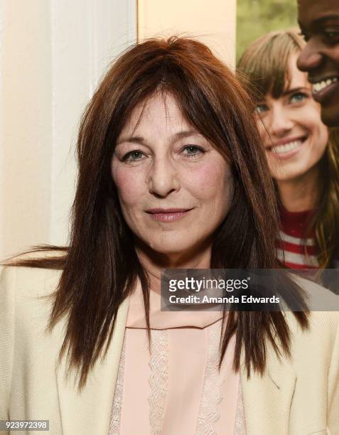 Actress Catherine Keener attends the Aero Theatre's special screening and Q&A of "Get Out" at the Aero Theatre on February 24, 2018 in Santa Monica,...