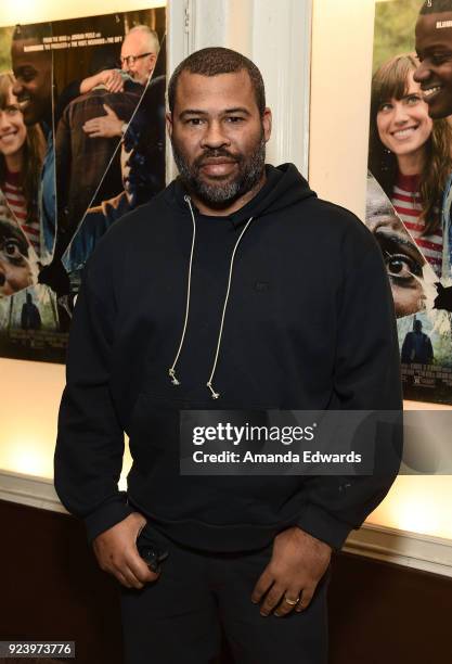 Writer and director Jordan Peele attends the Aero Theatre's special screening and Q&A of "Get Out" at the Aero Theatre on February 24, 2018 in Santa...